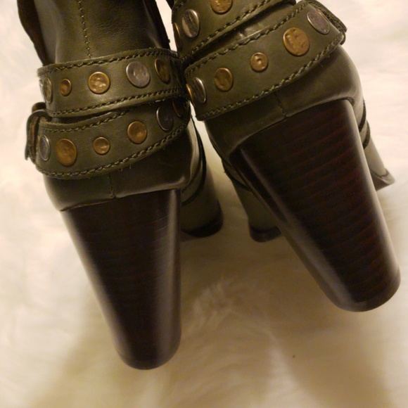 NWOT FOSSIL BOOTS GREEN SIZE 8.5 - Picture 4 of 5